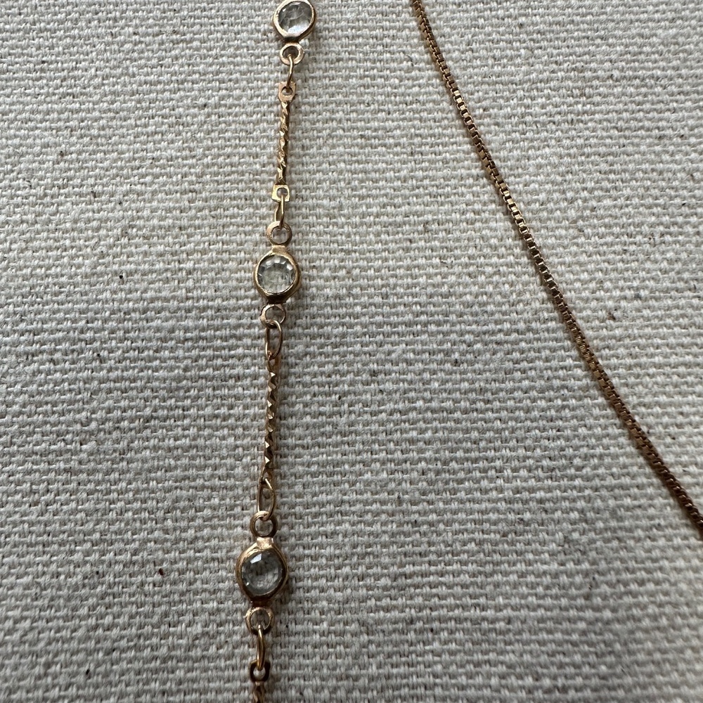 Elegant Gold Layered Necklace Set (2 chains) - Picture 8 of 8